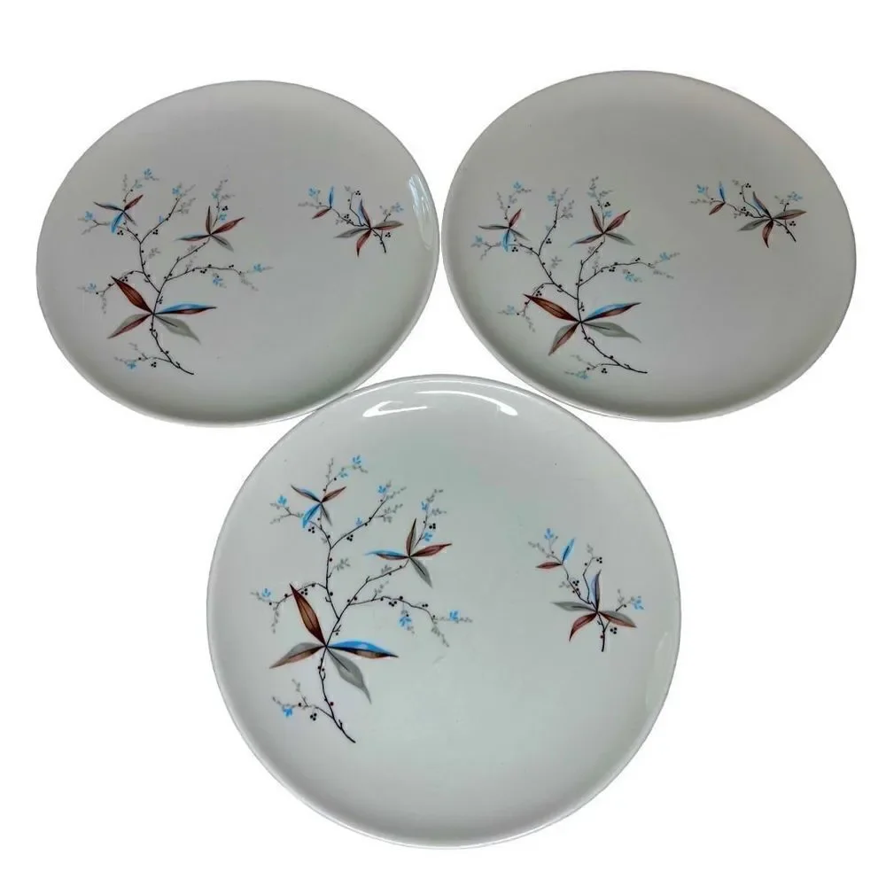 VTG Set of 3 MCM Syracuse FINESSE Carefree True China Bread Salad Plates 8 Inch